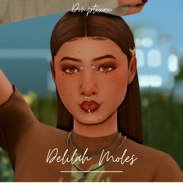 Mix [Domptixo] Delilah Moles by simsfinds - The Sims 4 Custom Content