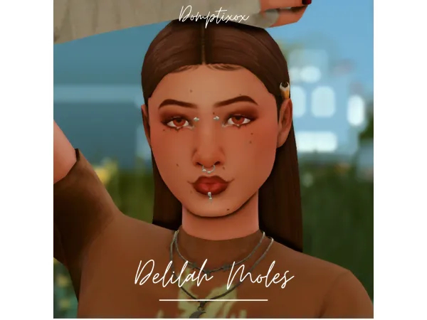 Mix [Domptixo] Delilah Moles - The Sims 4 Custom Content