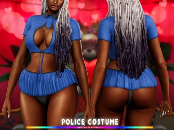 Mix Police Costume brsims - The Sims 4 Custom Content