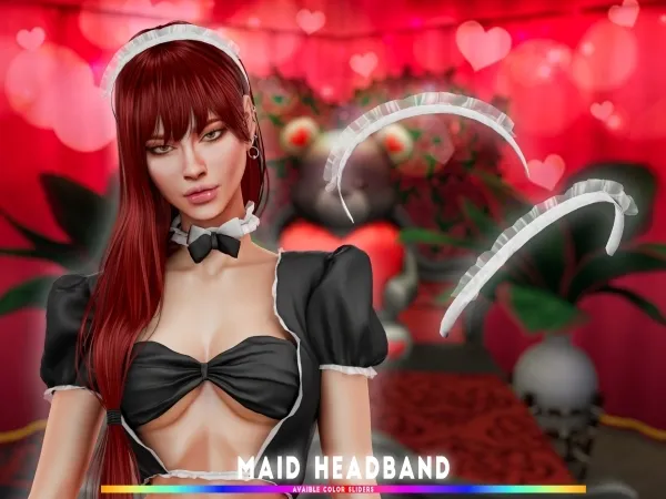 Mix Maid Headband Costume brsims - The Sims 4 Custom Content