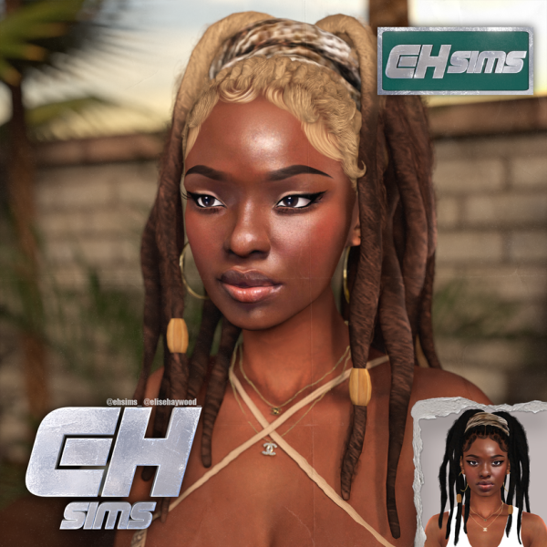 Mix Xolani LOCS [ALPHA MAXIS] Hair by simsfinds - The Sims 4 Custom Content