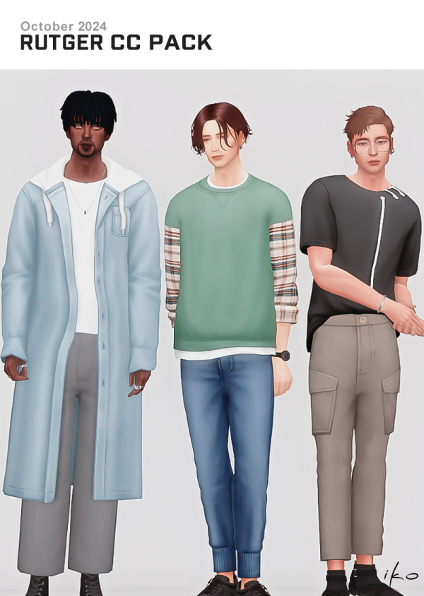Maxis Match Rutger Pack by simsfinds - The Sims 4 Custom Content