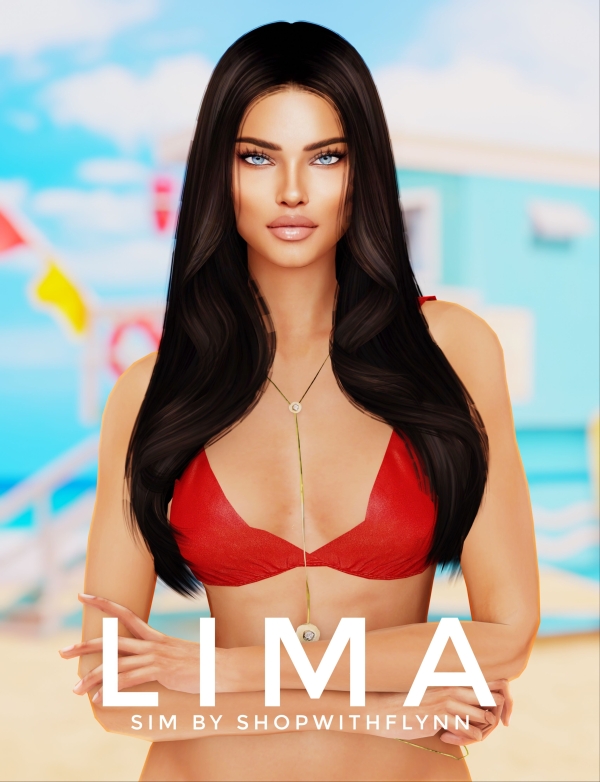 Alpha Adriana Lima (Sim Download) by shopwithflynnn - The Sims 4 Custom Content