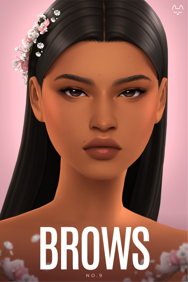 Maxis Match Eyebrow Set NO9 by simsfinds - The Sims 4 Custom Content