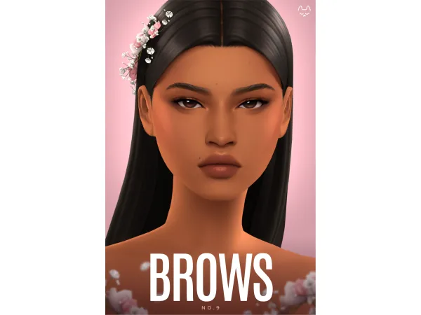 Maxis Match Eyebrow Set NO9 by TwistedCat - The Sims 4 Custom Content