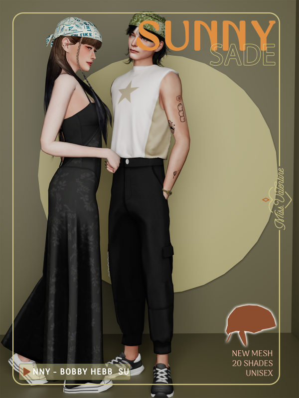 Mix Sade Bandana by simsfinds - The Sims 4 Custom Content