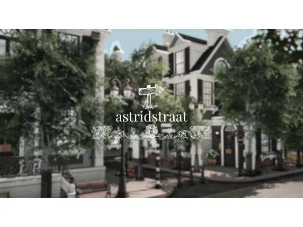 Alpha astridstraat lot download links by simsfinds - The Sims 4 Custom Content