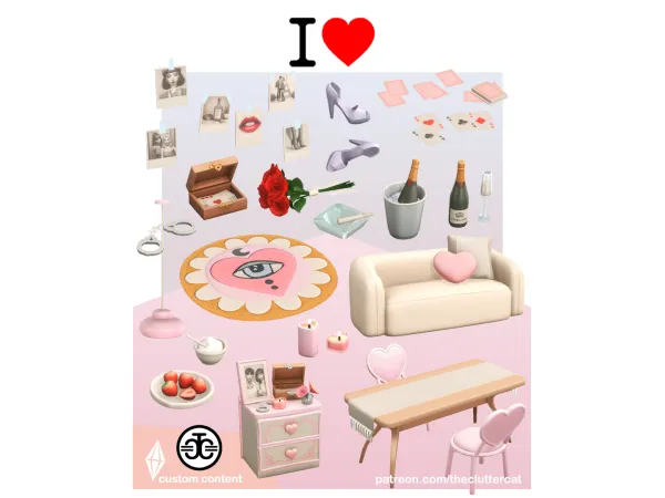 Maxis Match I Set by TheClutterCat - The Sims 4 Custom Content