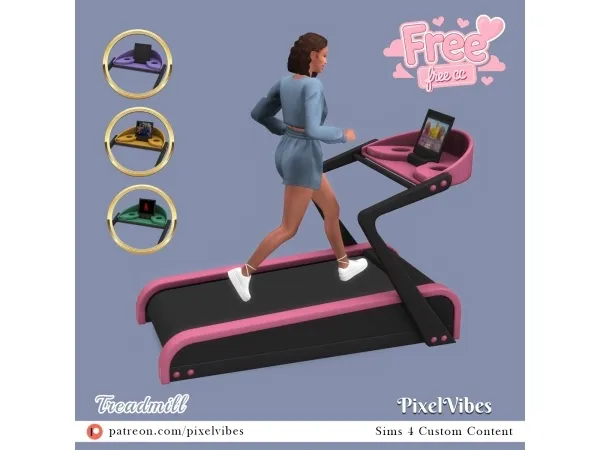 Alpha Functional Treadmill - The Sims 4 Custom Content