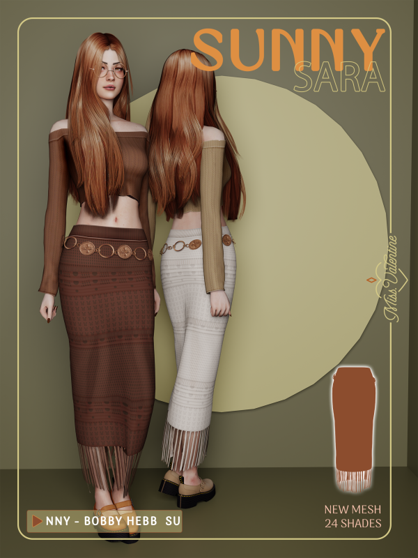 Mix Sara Skirt by simsfinds - The Sims 4 Custom Content