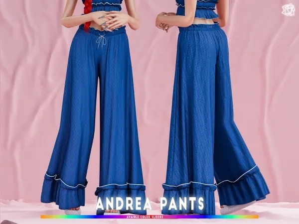 Alpha Andrea Pants BRsims by bluerose-sims - The Sims 4 Custom Content