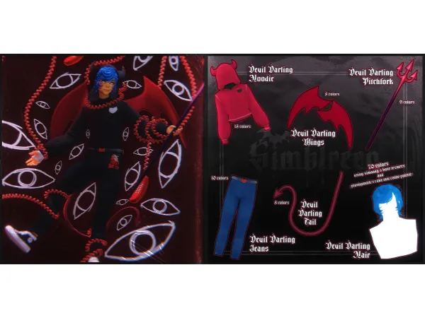 Mix cuupid corp devil darling by missme12 - The Sims 4 Custom Content