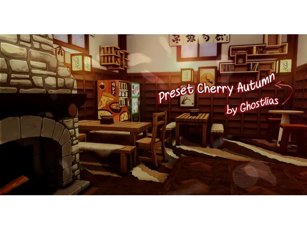 Mix Gshade Cherry Autumn [Ghostlias] by simsfinds - The Sims 4 Custom Content