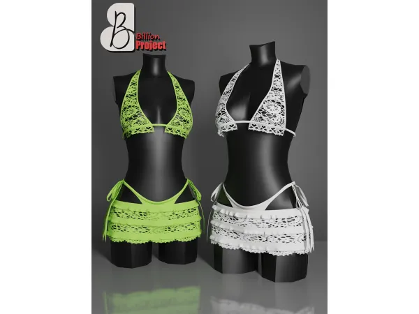 Alpha BillionProject Denne mesh Outfit - The Sims 4 Custom Content