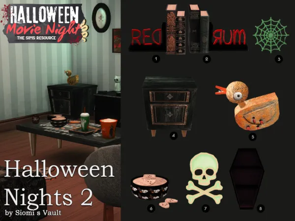Mix Halloween Nights 2 by simssiomisvault - The Sims 4 Custom Content