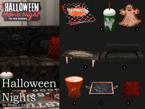 Mix Halloween Nights by simsfinds - The Sims 4 Custom Content