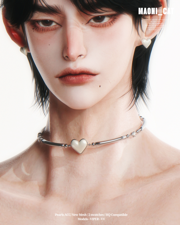 Alpha [Maoni_cat] Pearls ACC by simsfinds - The Sims 4 Custom Content