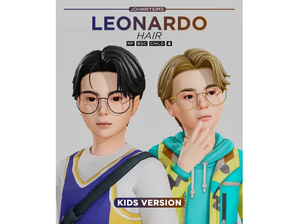 Leonardo Hair (Kids Ver.) by JohnnySims