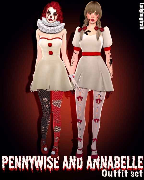 Mix HALLOWEEN GIFT by ladybugtrait - The Sims 4 Custom Content
