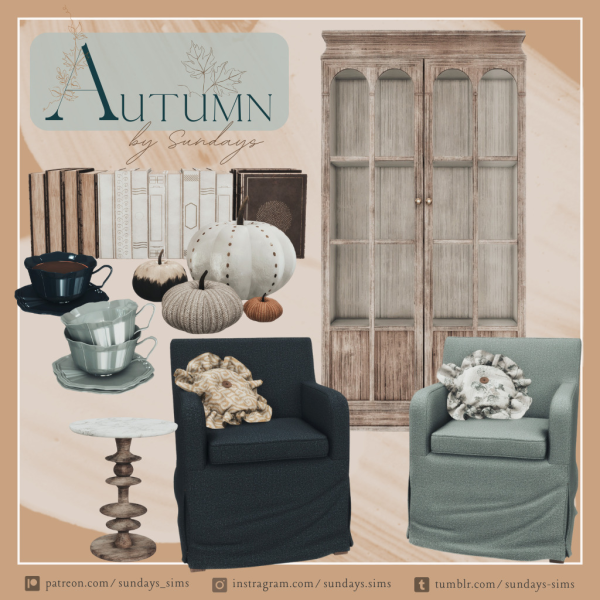 Alpha autumn set by simsfinds - The Sims 4 Custom Content