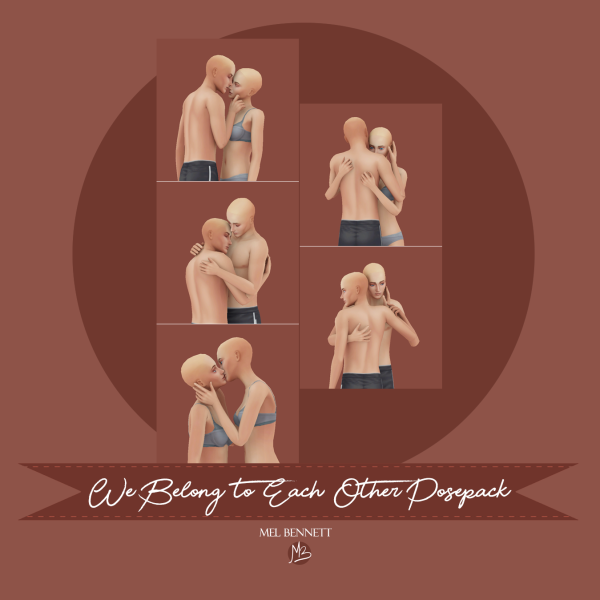 Mix We Belong to Each Other Posepack by melbennett - The Sims 4 Custom Content