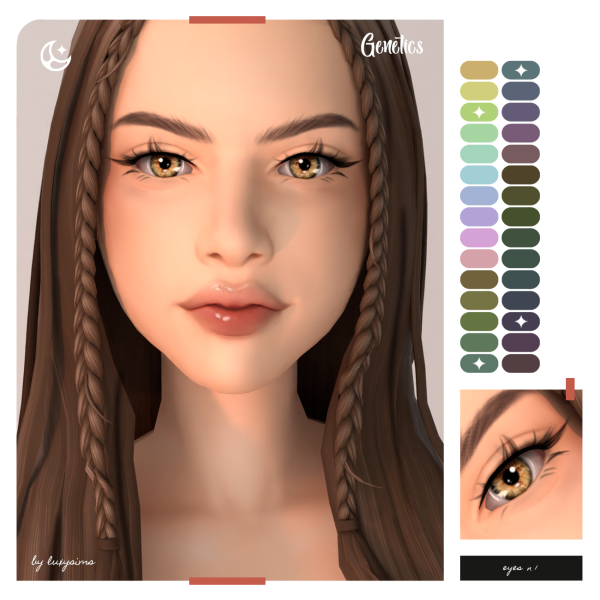 Alpha EYES N1 Infant Elder by luxysims - The Sims 4 Custom Content