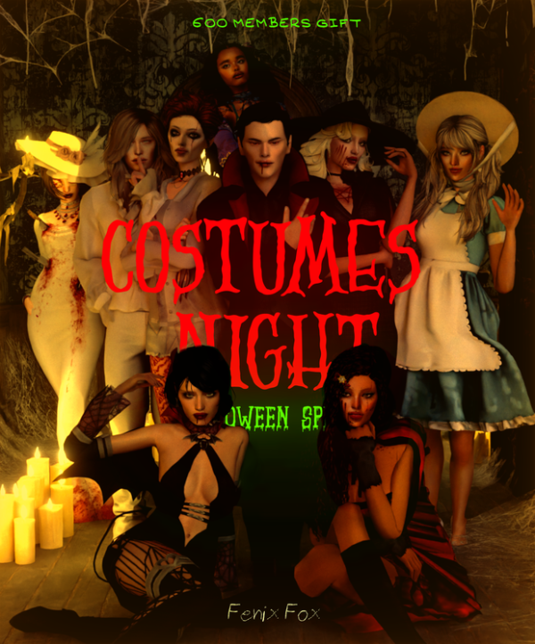 Mix COSTUMES NIGHT 600 MEMBERS GIFT by fenixfox - The Sims 4 Custom Content