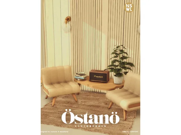 Maxis Match [NSxWL] Östanö Living Chair - The Sims 4 Custom Content
