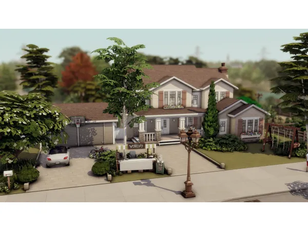 Maxis Match Realistic family house ( Nocc build ) by simsfinds - The Sims 4 Custom Content