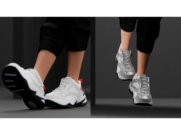 Alpha Teno Sneakers (no logo version) - The Sims 4 Custom Content