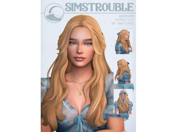 Maxis Match Addyson Hairstyle by simstrouble - The Sims 4 Custom Content