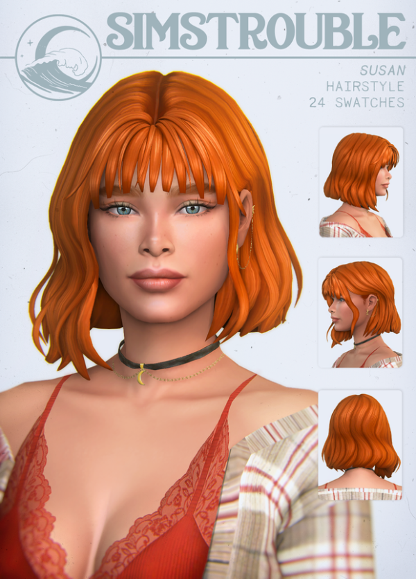Maxis Match Susan Hairstyle by simsfinds - The Sims 4 Custom Content