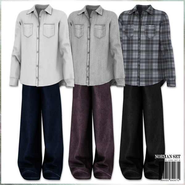 Alpha NORMAN Set by simsfinds - The Sims 4 Custom Content