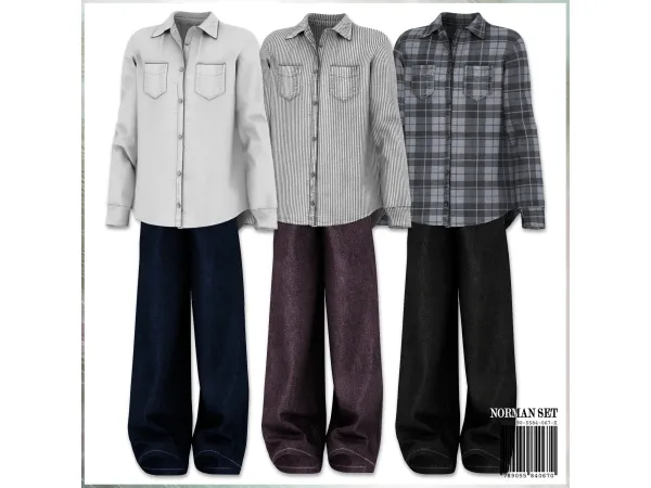 Alpha NORMAN Set by mirosims2020 - The Sims 4 Custom Content