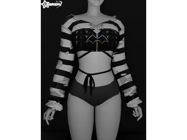 Bustier Crop Top  by Learxfl