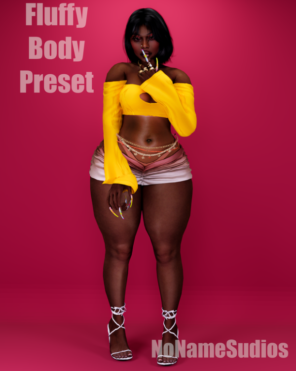 Mix NoNvmeStudios Fluffy Body Preset by simsfinds - The Sims 4 Custom Content