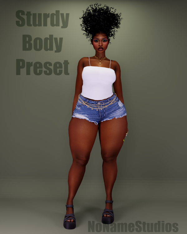 Mix NoNvmeStudios Sturdy Body Preset by simsfinds - The Sims 4 Custom Content