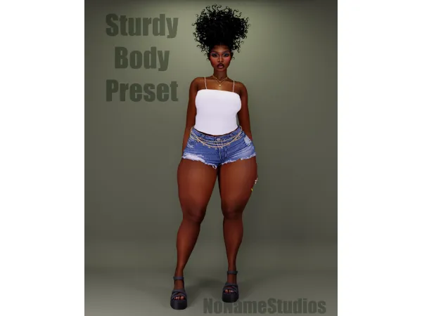 Mix NoNvmeStudios Sturdy Body Preset - The Sims 4 Custom Content