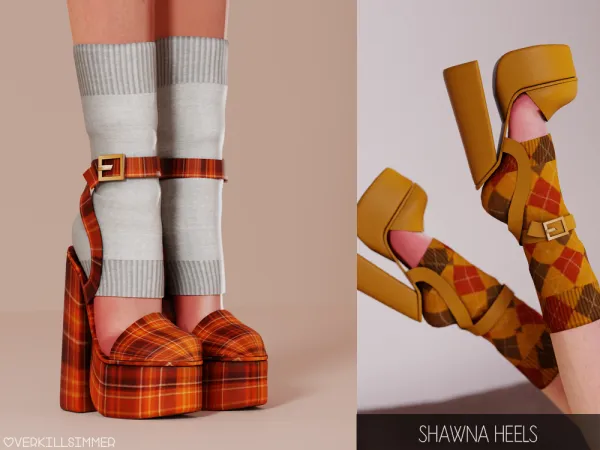 Mix Shawna heels - The Sims 4 custom content