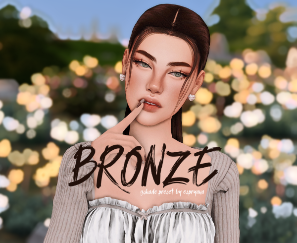 Mix Preset GShade Bronze by simsfinds - The Sims 4 Custom Content