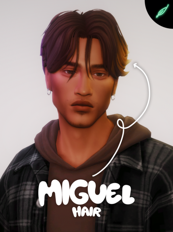 Maxis Match miguel hair by simsfinds - The Sims 4 Custom Content