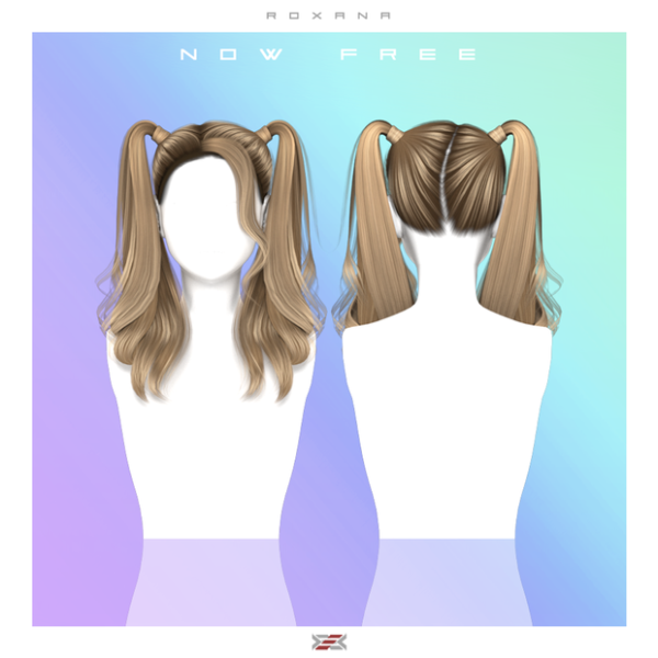Alpha Roxana hairstyle by lexel - The Sims 4 Custom Content