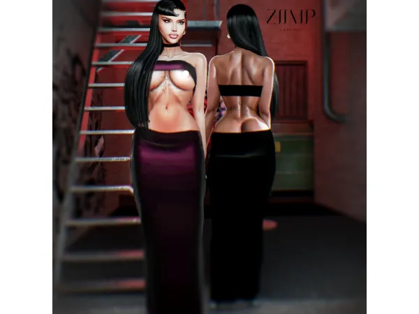 Alpha ZAZA SET by ziimp - The Sims 4 Custom Content