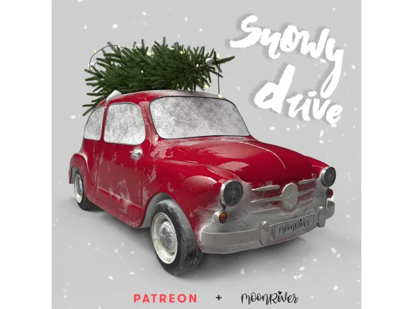Alpha Snowy drive by MoonRiver - The Sims 4 custom content