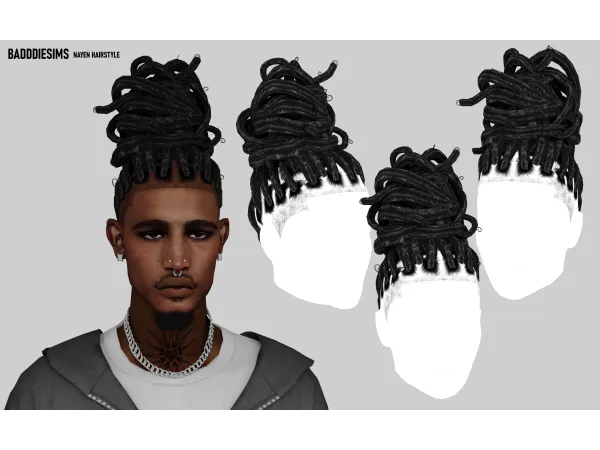 Alpha NAYEN HAIRSTYLE by simsfinds - The Sims 4 Custom Content