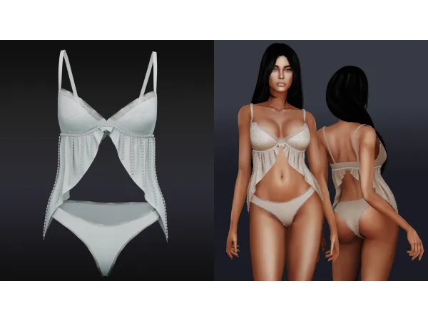 Alpha Goddess Lingerie by modcollective - The Sims 4 Custom Content