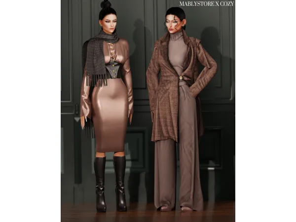 Alpha COZY SET by Mably - The Sims 4 Custom Content