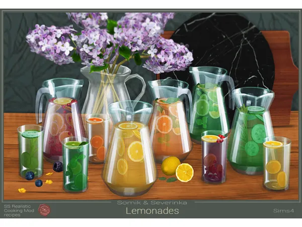 Mix Lemonades in Pitchers by Somik_Severinka - The Sims 4 Custom Content