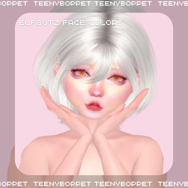 Maxis Match [teenyboppet] elfgutz face colors by simsfinds - The Sims 4 Custom Content
