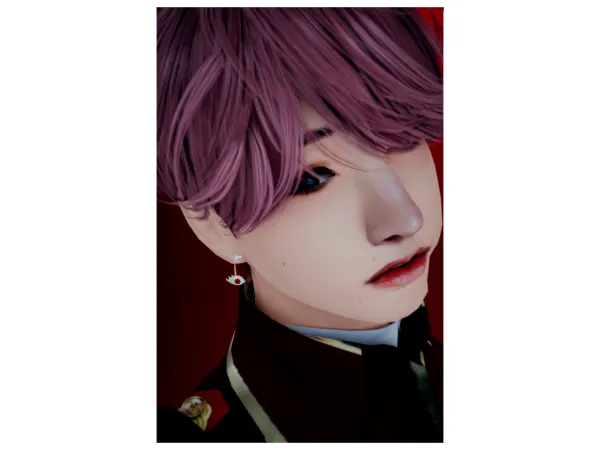 Maxis Match BTS EYE PIERCING EARRING by Tsumiki Miniwa - The Sims 4 Custom Content